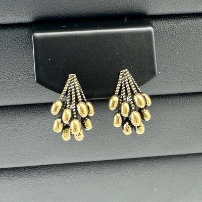 Luxurious Gold Alloy Plated Earrings