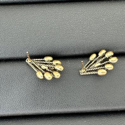 Luxurious Gold Alloy Plated Earrings