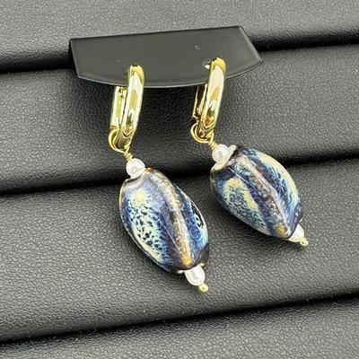 Luxurious Gold Alloy Plated Earrings Pearl