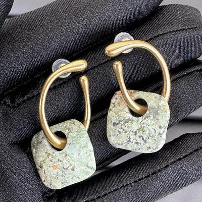 Luxurious Gold Alloy Plated Earrings