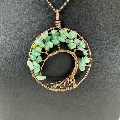 Aventurine Tree Of Life Necklace Lot