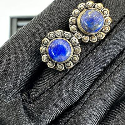 Earrings 925 Sterling Silver Plated Handmade Gemstone 