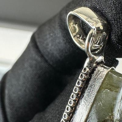 Labradorite Pendant 925 Sterling Silver Plated Handmade Gemstone 