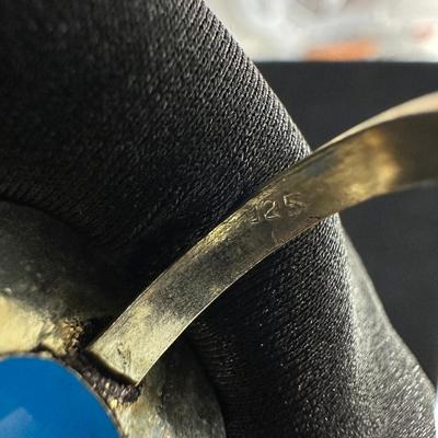 Assorted 925 Sterling Silver Plated Handmade Gemstone Rings For Women  Sizes 4 To 10