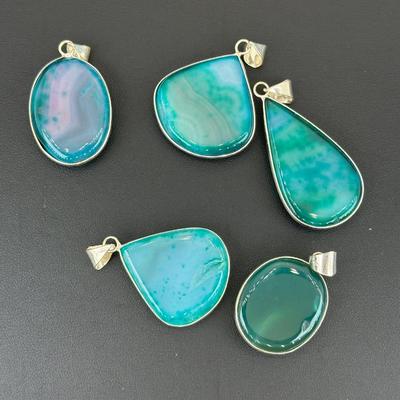 Crystal Pendant 925 Sterling Silver Plated Handmade Gemstone 