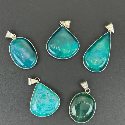 Crystal Pendant 925 Sterling Silver Plated Handmade Gemstone 