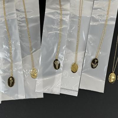 12 Birth Month Flower Collection Necklaces MIX LOT