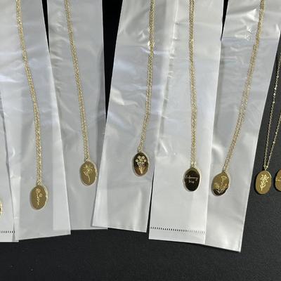 12 Birth Month Flower Collection Necklaces MIX LOT