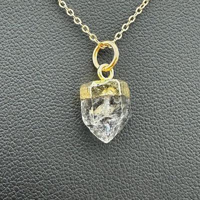Necklace 925 Sterling Silver Herkimer Diamond Natural Gemstone (Tested)
