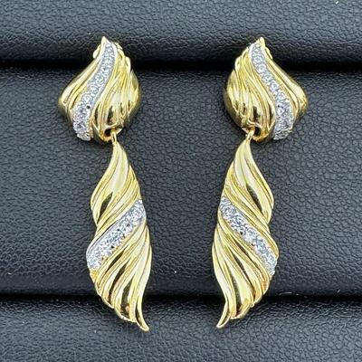 Brand New Earrings 925 Sterling Silver Stamped Zirconia