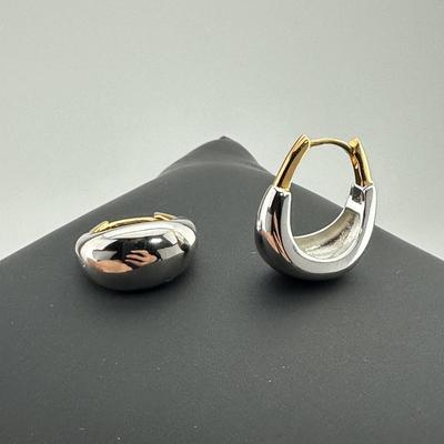 Brand New Earring 925 Sterling Silver Stamped Zirconia