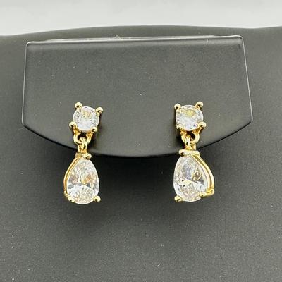 Brand New Earrings And Necklace 925 Sterling Silver Stamped Zirconia