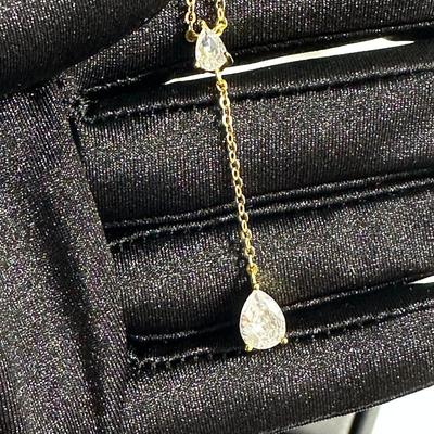 Brand New Earrings And Necklace 925 Sterling Silver Stamped Zirconia