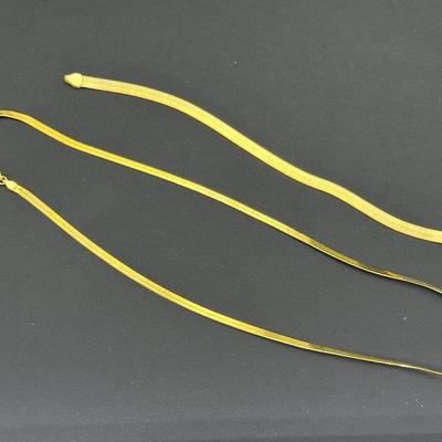 Brand New 925 Sterling Silver Stamped Gold Plated Italy Bracelet And Necklace