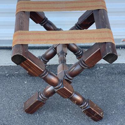 Sale Photo Thumbnail #231: Beautiful vintage folding luggage rack