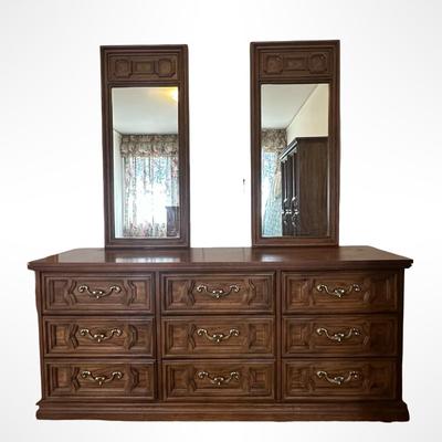 Bassett 9 Drawer Long Dresser