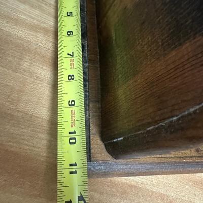 Vintage Wooden Roll Top Bread Box