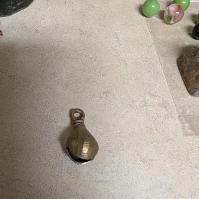 Miscellaneous group, bells,candle,marbles