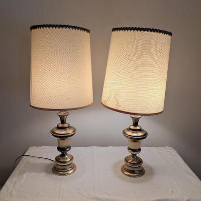 Pair of vintage Large Lamps