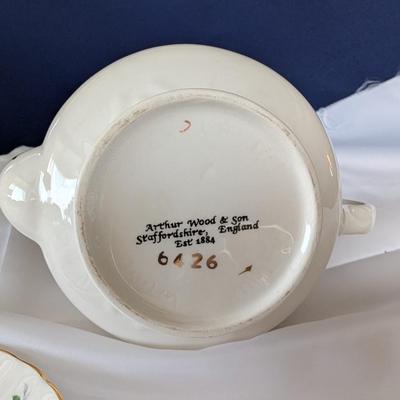 Tea Pot and Tea Cups.