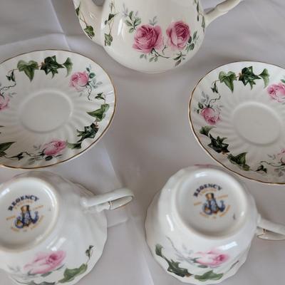 Tea Pot and Tea Cups.
