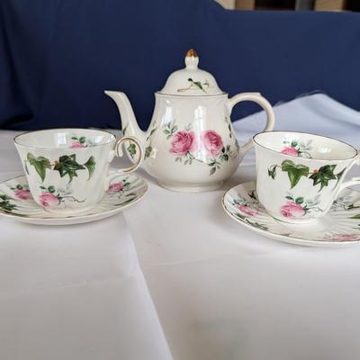 Tea Pot and Tea Cups.
