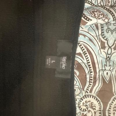 Mossimo Supply CO. Women’s black knit dress with a flared skirt and short sleeves