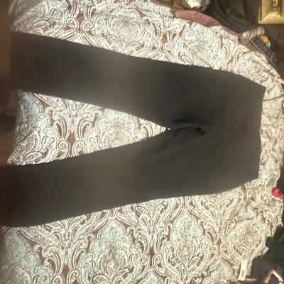 black Peck & Peck faux leather pants