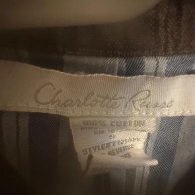 Short-sleeved brown blazer-style top with large buttons from Charlotte Russe