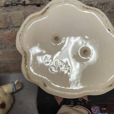 Sale Photo Thumbnail #6: Neat vintage Brush Pottery Mygsie and Mae...sometimes called Raggedy Ann Cookie Jar