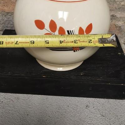 Sale Photo Thumbnail #13: Vintage leaves covered Jar, Homer Laughlin