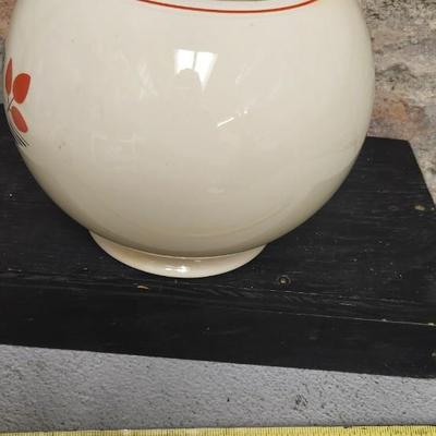 Sale Photo Thumbnail #19: Vintage leaves covered Jar, Homer Laughlin