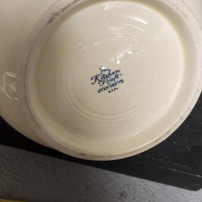 Sale Photo Thumbnail #16: Vintage leaves covered Jar, Homer Laughlin