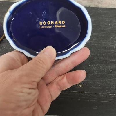 Sale Photo Thumbnail #44: Big cobalt vase and ashtray, gorgeous vase and small trinket box