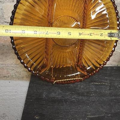 Sale Photo Thumbnail #48: Avocado tumbler, amber relish and fabulous orange and gold ashtray