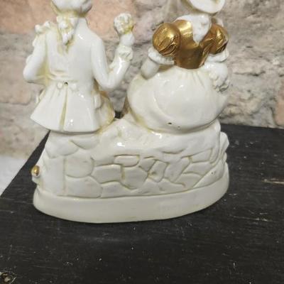 Sale Photo Thumbnail #81: Gorgeous porcelain Dresen figures. The porcelain work is stunning on these pink figures