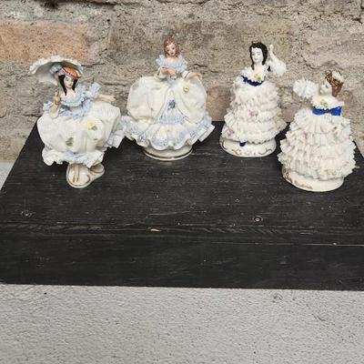 Sale Photo Thumbnail #90: More fabulous porcelain work. Again these are super fragile and they all have some damage.