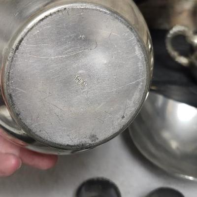 Sale Photo Thumbnail #108: Lot of misc metal pieces...pewter and silverplate