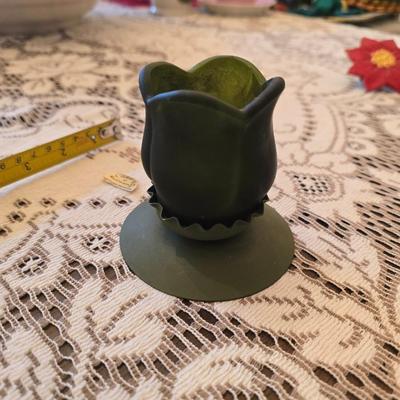 Lenox rose votive candle holder