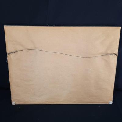 Vintage Print of Farmer and Sheep (O-KD)