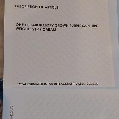 IGI CERTIFIED LAB GROWN SAPPHIRE