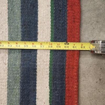 Sale Photo Thumbnail #144: Bright colored, smaller rug is cotton. The other is gorgeous wool