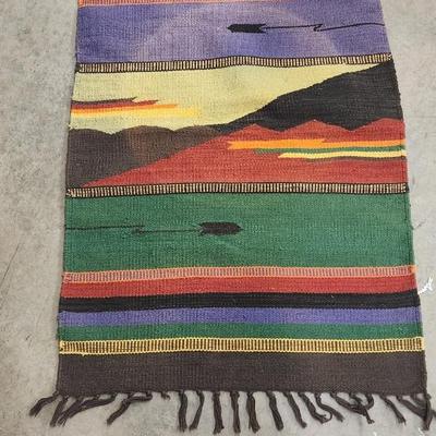 Sale Photo Thumbnail #146: Bright colored, smaller rug is cotton. The other is gorgeous wool