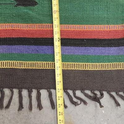 Sale Photo Thumbnail #147: Bright colored, smaller rug is cotton. The other is gorgeous wool