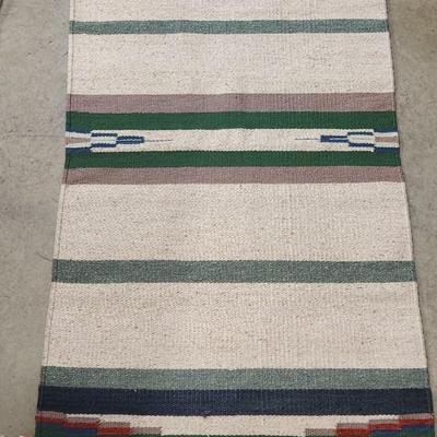 Sale Photo Thumbnail #143: Bright colored, smaller rug is cotton. The other is gorgeous wool