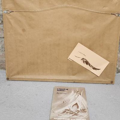 Sale Photo Thumbnail #210: A touch of Indian book and framed artwork.