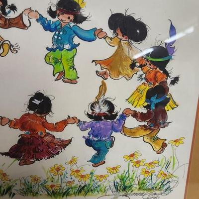 Sale Photo Thumbnail #209: A touch of Indian book and framed artwork.