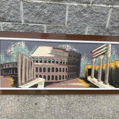 1970s Original Oil Painting signed by “Fairchild” 54” x 24”