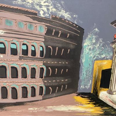 1970s Original Oil Painting signed by “Fairchild” 54” x 24”