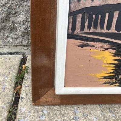 1970s Original Oil Painting signed by “Fairchild” 54” x 24”